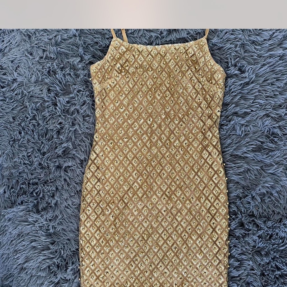 Gold Fashionnova dress